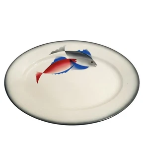 🟠 Galvani Angelo SIMONETTO Grande vassoio ceramica all’Aerografo 1930 Futurismo - Foto 1 di 5