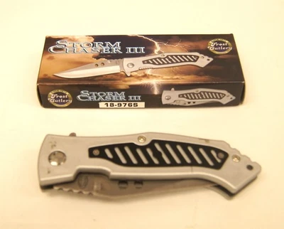 Тактический складной нож FROST CUTLERY Storm Chaser III серебристый 18-976S - Изображение 1 из 4