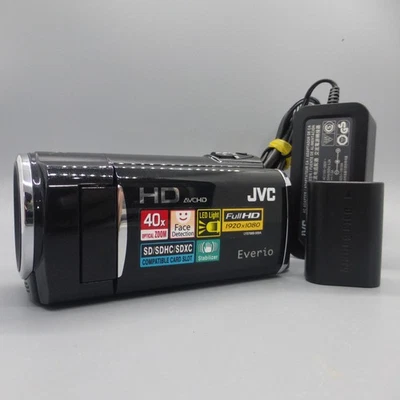 JVC Everio GZ-HM435BEK Handheld High Definition HDD Camcorder Black Tested - Image 1 of 4