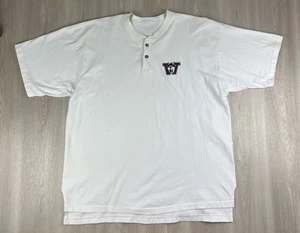 Vintage 90s Washington Huskies Heavyweight Embroidered Button T Shirt Mens XXL - Picture 1 of 10