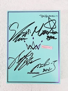 MAMAMOO Purple [PRINTED] Signed Promo Album Autographed 5th Mini [US SELLER] - Picture 1 of 16