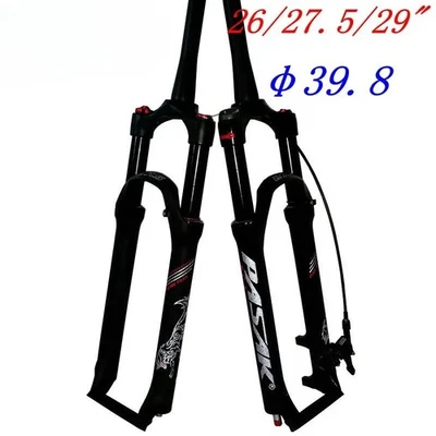26 27.5 29er Disc Brake Remote Shoulder Control Mountain Bike Air Front Fork - Image 1 of 4