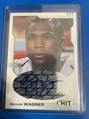 Dajuan Wagner 2002 SAGE HIT Rookie Autograph Cleveland Cavaliers - Image 1 of 2