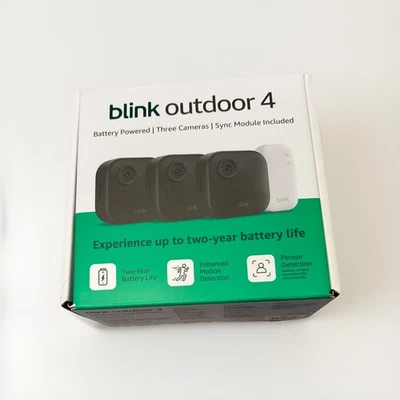 Blink Outdoor 4, (4th Gen 2025) Wireless 3 Camera Security System + Sync Module - Image 1 of 3