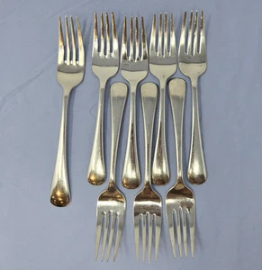 Oneida CHANDLER 7 tenedores para ensaladas/postres + 1 cubiertos de cena acero inoxidable brillante 18/10 - Imagen 1 de 15