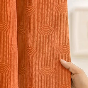 Cortina de Ducha Boho Naranja Fall Morden Mid Centery Cortina de Ducha 72 * 72 - Imagen 1 de 5