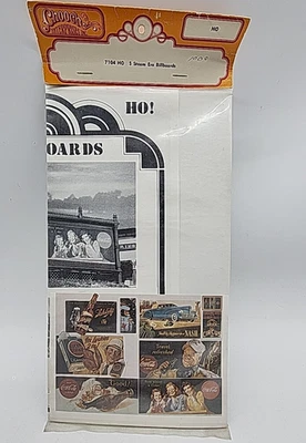 Vintage Chooch Enterprises 7104 - CINCO VALLAS PUBLICITARIAS ERA VAPOR Coca Cola Escala HO Foto 1 de 4