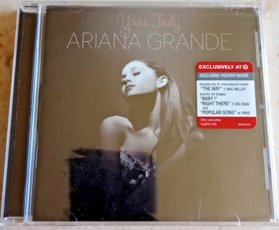 NEW SEALED 2013 ARIANA GRANDE YOURS TRULY TARGET EXCLUSIVE POSTER CD - Image 1 of 2