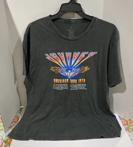 Journey American Tour 1979 T-Shirts Herren Größe 2XL verwaschen schwarz Wrangler kurz Sl. - Bild 1 von 6