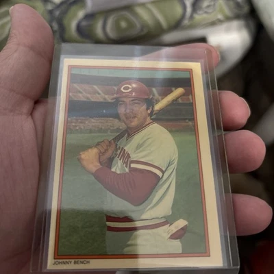 1985 Topps Circle K 22 Johnny Bench Cincinnati Reds Baseball Card HOF - Image 1 of 2