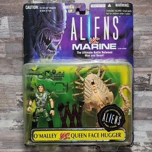 Aliens vs. Marine: O'Malley vs. Queen Face Hugger Figuren Vintage Brandneu Kenner - Bild 1 von 11