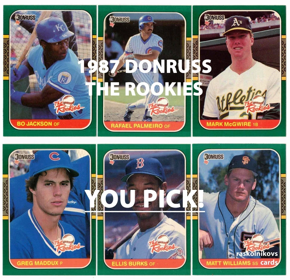 1987 Donruss THE ROOKIES Cards #1-56 Your Choice $2 or 2 Card Minimum YOU PICK! - Image 1 of 1