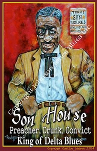 Son House Poster by Cadillac Johnson - Picture 1 of 1