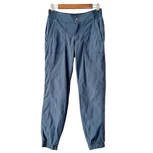 Athleta Blue Rip Stop Expedition Hiking Jogger Pants with Pockets 2 - Picture 1 of 9
