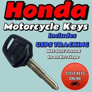 Honda Goldwing Keys Valkyrie keys 2001-17 cut by code to key codes 7501-7750 - Bild 1 von 5