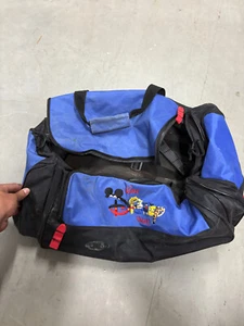 Borsone vintage Walt Disney World blu tracolla personaggio logo Y2k SVL - Foto 1 di 11