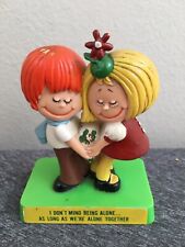 Vintage Russ Wallace Luv Mates Figurine #401 "I Dont Mind Being Alone As Long As