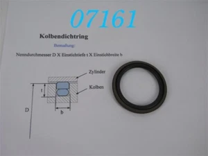 B+L HYDRAULIK-KOLBENDICHTUNG  64 mm  S 55014-640-46 / OR 328  -NEU- - Bild 1 von 1
