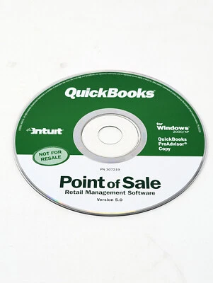 Intuit Quickbooks Point of Sale v 5.0 POS for Windows 2000/XP Disc Only No Key - Image 1 of 2