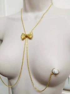 Bijoux de corps intimes Chaîne de collier pince à tétons sexy Jouets sexuels - Imagen 1 de 4