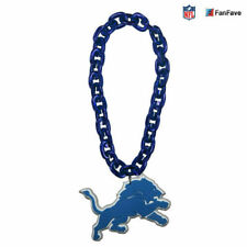 Fanfave NFL Detroit Lions 3D Fan Chain Magnet Necklace - Blue