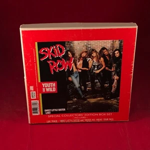 SKID ROW Youth Gone Wild 1989 UK 7" vinyl single BOX set + Tour pass 45 original - Picture 1 of 7