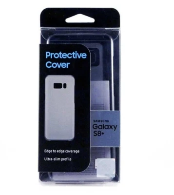 Samsung Protective Cover Slim Clear Case for Galaxy S8 + Plus Silicone ORIGINAL - Image 1 of 4