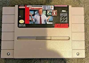 John Madden Football 1993 (SNES) and Frank Thomas Big Hurt Baseball (SNES) - Picture 1 of 4