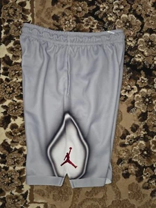 Jordan Shorts Boys Large Black White Diamond Nike Air Sport Big Kids 12-13 Years - Picture 1 of 7