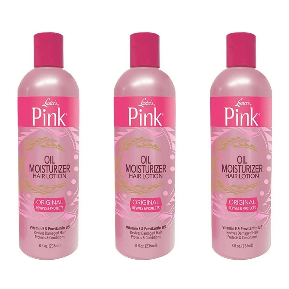 3 Pack Luster’s Pink Oil Moisturizer Hair Lotion 8oz Each - Image 1 of 1