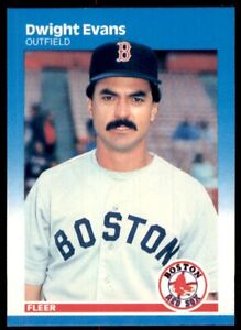 1987 Fleer Dwight Evans Boston Red Sox #34