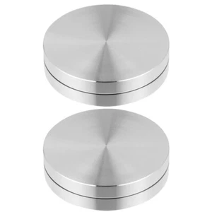 2 Pcs Baking Turntable Metal for Cake Decorating Bearing Rotating Tray - Picture 1 of 7