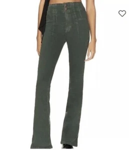 FREE PEOPLE MUJER JAYDE CORDÓN ACAMPANADO JEANS Verde Oliva 28 - Imagen 1 de 3