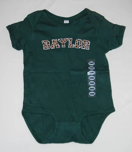 NWT Rabbit Skins Infant Unisex NCAA Baylor Bears Green SS Bodysuit Top 18M - Picture 1 of 8