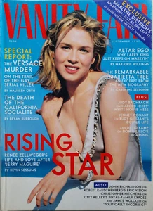 RENEE ZELLWEGER September 1997 VANITY FAIR Magazine THE GIANNI VERSACE MURDER - Picture 1 of 1
