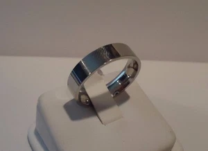 ANILLO DE BODA UNISEX ACERO INOXIDABLE / TALLA 6,7,8,9,10,11,12 DISPONIBLE /6 MM DE ANCHO - Imagen 1 de 1