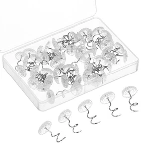  50 Pcs Stainless Steel Spiral Nails Quilt Cover Fixer Holder Clip - Picture 1 of 11