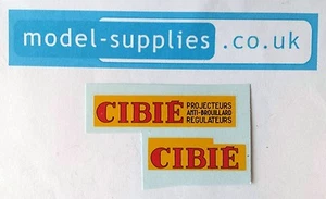 French Dinky 25c/561 Citroen Camionette Repro Waterslide Transfer Set Cibie - Picture 1 of 1