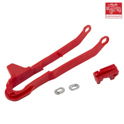 For Honda CRF150F 2003-2005 CRF230F 2003-2019 Swingarm Chain Slider Guides Red Foto 1 de 4