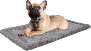 Dog Crate Pad 30x19 inch Gray Memory Foam Bed Mat for Small Medium, Grey - Picture 1 of 7