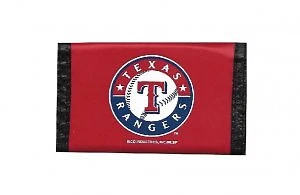 Texas Rangers Nylon Trifold Wallet Cover
