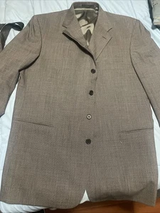 Monsieur De Givenchy Vintage Suit With Suspenders 48L 3 Button - Picture 1 of 8