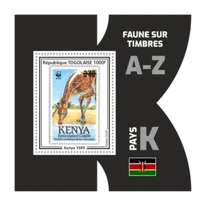Togo - 2020 WWF Animal Stamp on Stamp - Stamp Souvenir Sheet - TG200226b01 - Picture 1 of 1