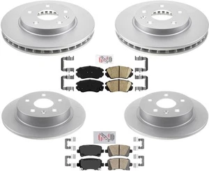 AmeriPro GEO Coated Brake Rotor & Ceramic Pads Fits Buick Regal 11-17 W/ 296MM - Picture 1 of 7