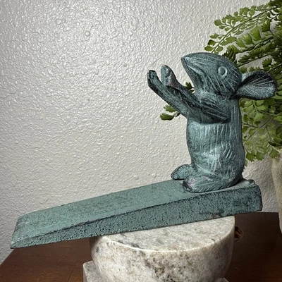 Cast Iron Mouse Door Stop Door Wedge Stopper Rustic Vintage Look Home Decor - Image 1 of 4