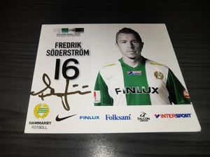 Fredrik Söderström handsignierte Autogrammkarte Hammarby Fotboll Club - Bild 1 von 1