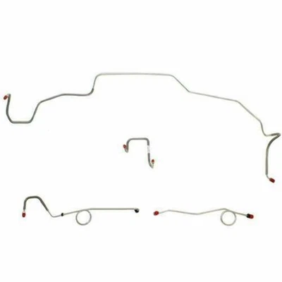 Front Brake Line Kit Fits Dodge Coronet 1967 w/ Standard Brakes-RKT6703SS - Image 1 of 2