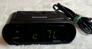 Alarm Clock-Advance LED Display Black 5”x3” With Snooze Model 3143WX - Picture 1 of 5