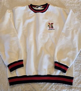 Vintage Kellogg's Cornelius Corn Flakes weißes Mesh Sweatshirt GRÖSSE M USA VCC - Bild 1 von 6