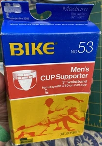 New in Box VINTAGE ca.1970's BIKE Brand Men's Cup Supporter #53 Size M frm Store - Picture 1 of 7
